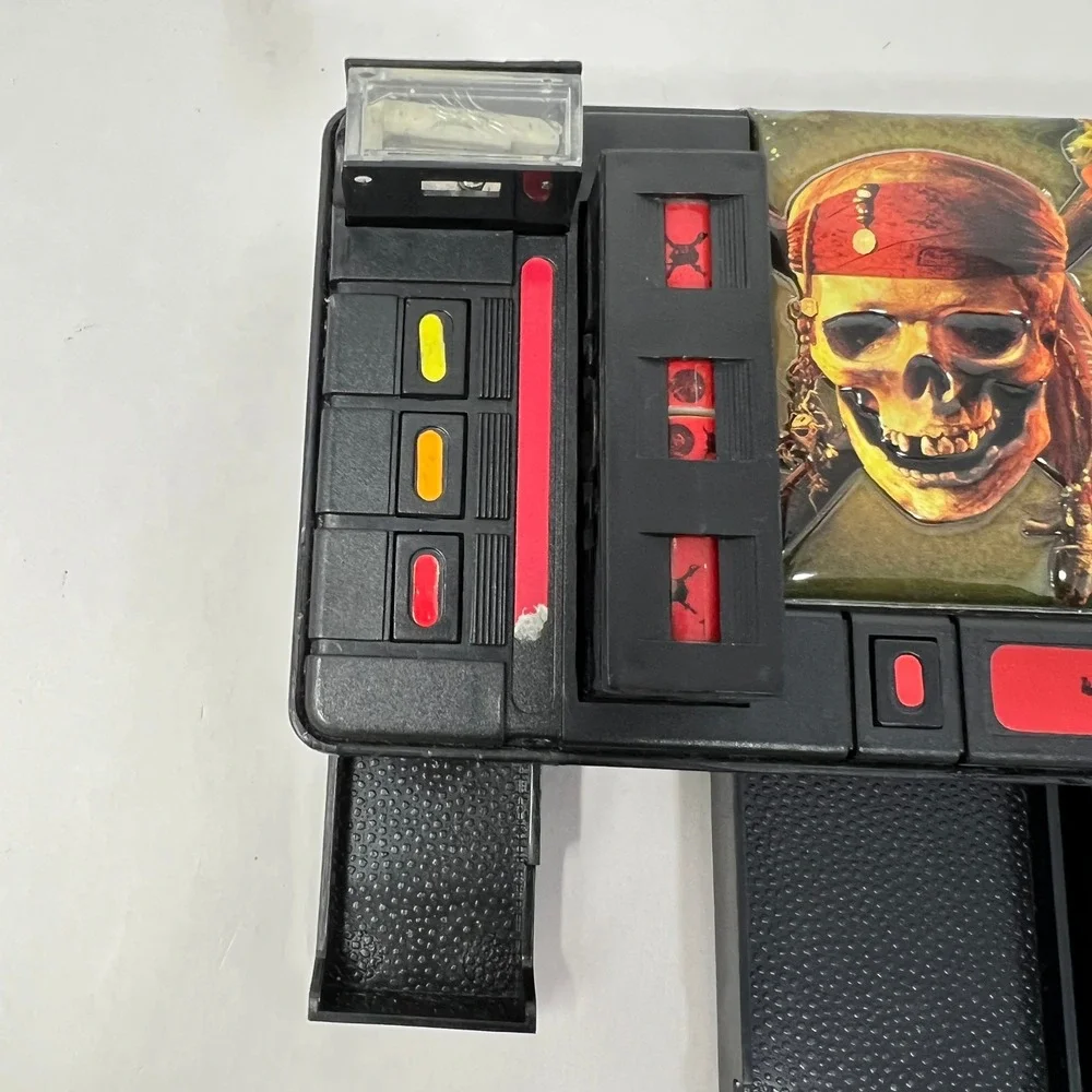 Disney Pirates of the Caribbean Pencil Case 10 Inch Black Jack Sparrow Skull